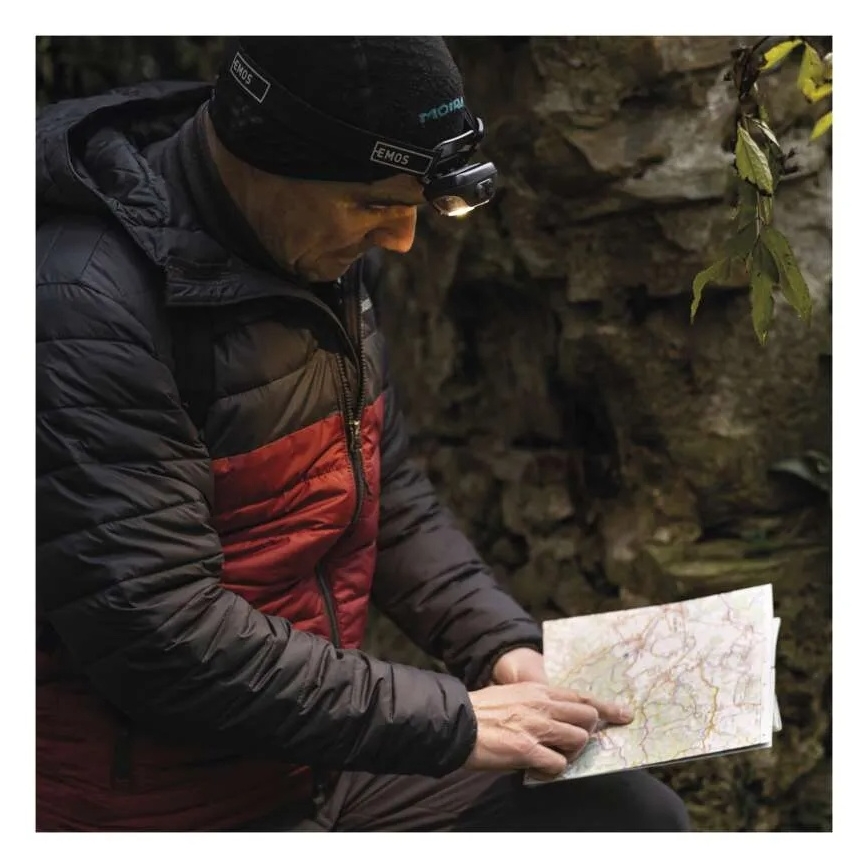 Polnilna LED čelna svetilka LED/USB 1200 mAh