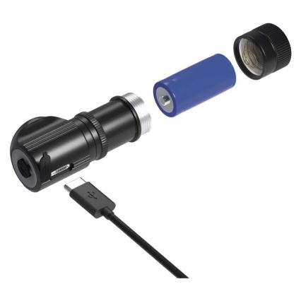 Polnilna LED čelna svetilka z nastavljivo svetlostjo/800 mAh 3,7V