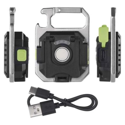 LED polnilna svetilka LED/USB/3,7V IP44 750 lm 400 mAh