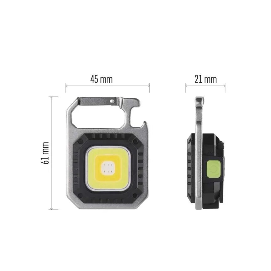 LED polnilna svetilka LED/USB/3,7V IP44 750 lm 400 mAh
