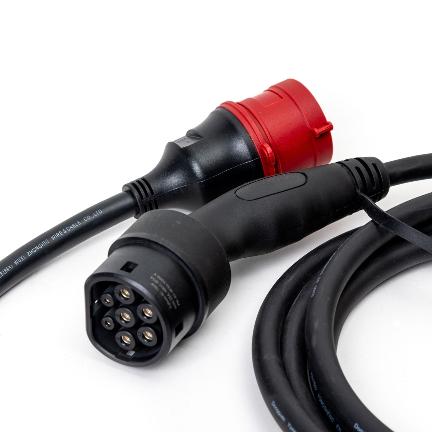 Polnilni kabel za električne avtomobile tip 2 5 m 11kW 16A IP54 Tuya