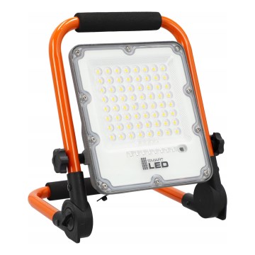 Polnilni LED reflektor s stojalom LED/30W/3,2V 4500K 5000 mAh IP65 oranžen