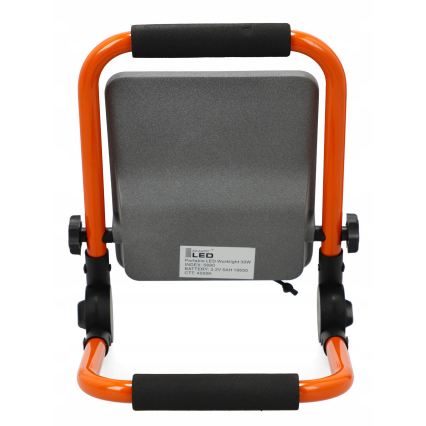 Polnilni LED reflektor s stojalom LED/30W/3,2V 4500K 5000 mAh IP65 oranžen