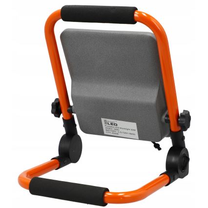 Polnilni LED reflektor s stojalom LED/30W/3,2V 4500K 5000 mAh IP65 oranžen