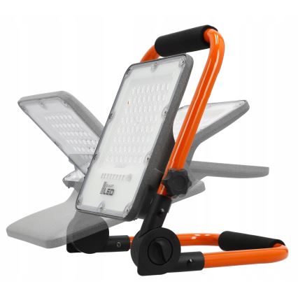 Polnilni LED reflektor s stojalom LED/50W/3,2V 4500K 10000 mAh IP65 oranžen