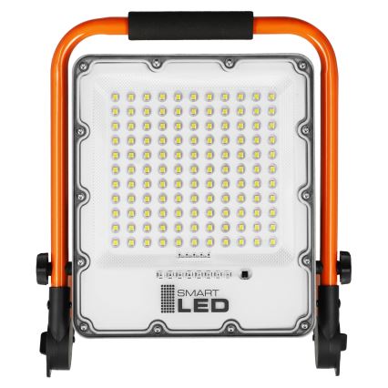 Polnilni LED reflektor s stojalom LED/50W/3,2V 4500K 10000 mAh IP65 oranžen