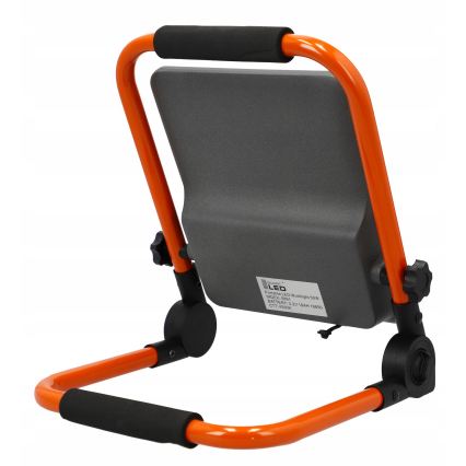 Polnilni LED reflektor s stojalom LED/50W/3,2V 4500K 10000 mAh IP65 oranžen