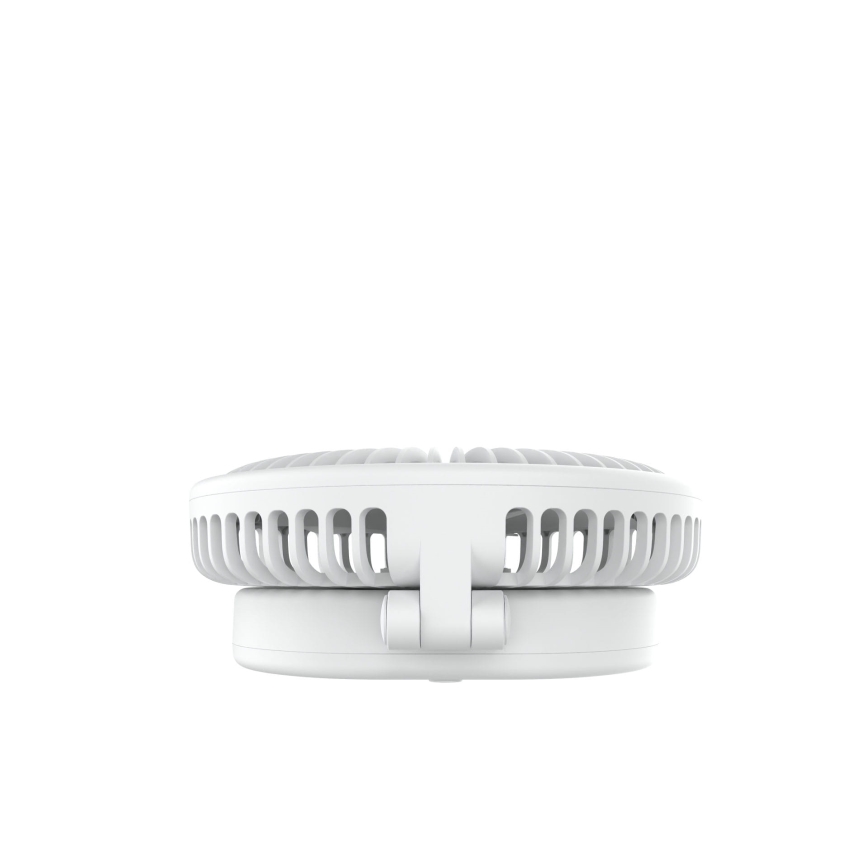 Polnilni namizni ventilator 10W/5V 2400 mAh bela