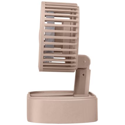Polnilni namizni ventilator 3,7 V 1200 mAh, roza