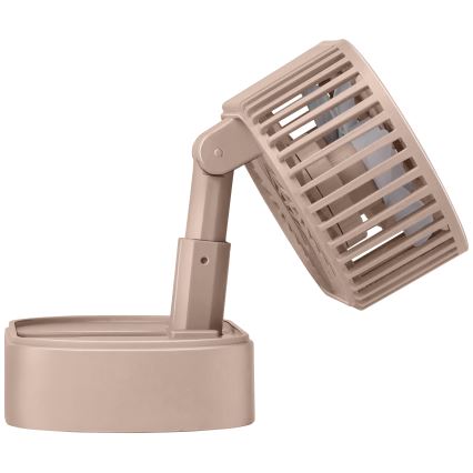 Polnilni namizni ventilator 3,7 V 1200 mAh, roza