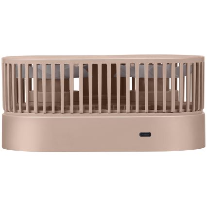 Polnilni namizni ventilator 3,7 V 1200 mAh, roza