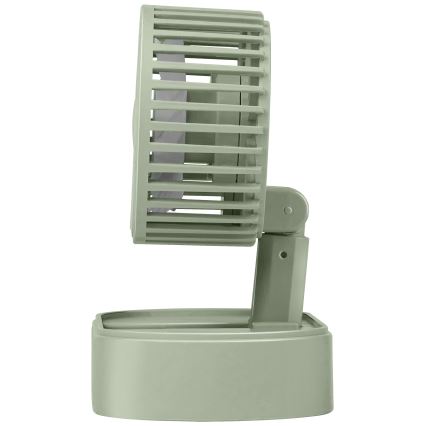 Polnilni namizni ventilator 3,7 V, 1200 mAh, zelen