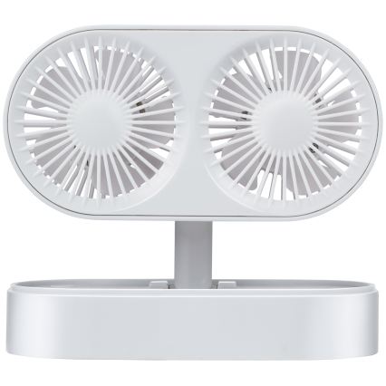 Polnilni namizni ventilator 3,7V 1200 mAh bela