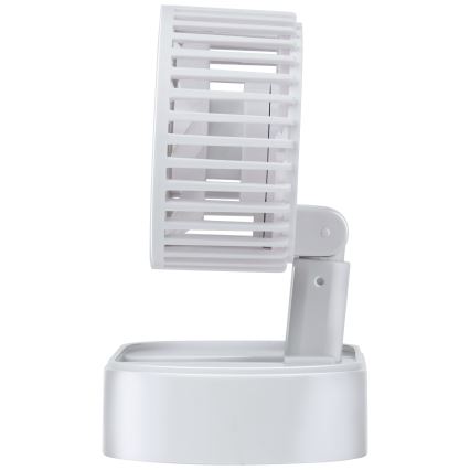 Polnilni namizni ventilator 3,7V 1200 mAh bela