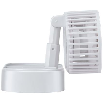 Polnilni namizni ventilator 3,7V 1200 mAh bela