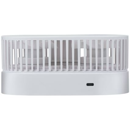 Polnilni namizni ventilator 3,7V 1200 mAh bela