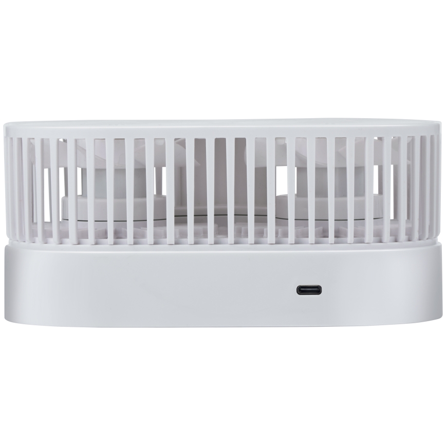 Polnilni namizni ventilator 3,7V 1200 mAh bela