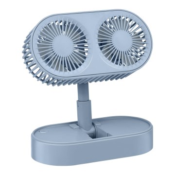 Polnilni namizni ventilator 3,7V 1200 mAh moder
