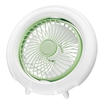 Polnilni namizni ventilator 4W/5V 1200 mAh bel