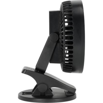 Polnilni namizni ventilator s sponko VIENTO 6W/5V 2000 mAh črna