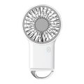Polnilni žepni ventilator 3 W/5 V, 300 mAh, bel