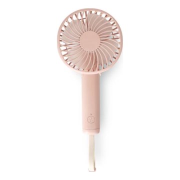 Polnilni žepni ventilator 5W/5V, 1200 mAh, roza