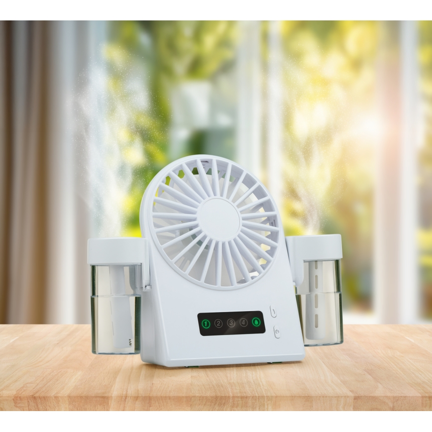 Polnljiv namizni ventilator z meglenim učinkom 3,7V 1200 mAh