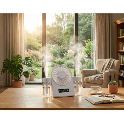 Polnljiv namizni ventilator z meglenim učinkom 3,7V 1200 mAh