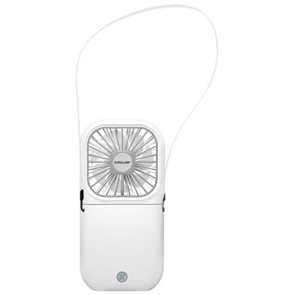Polnljiv žepni ventilator 5W/5V 2500 mAh bel
