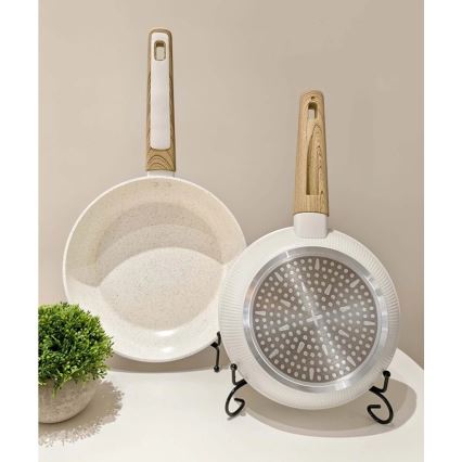 Ponev BIANCO 24 cm kremna/rjava