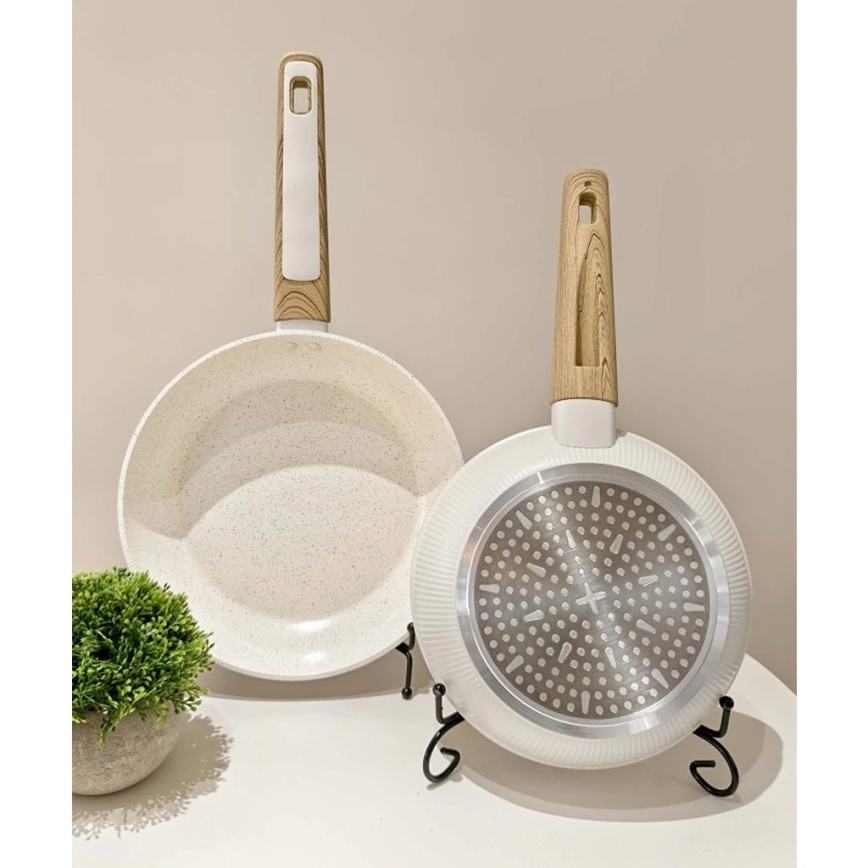 Ponev BIANCO 24 cm kremna/rjava