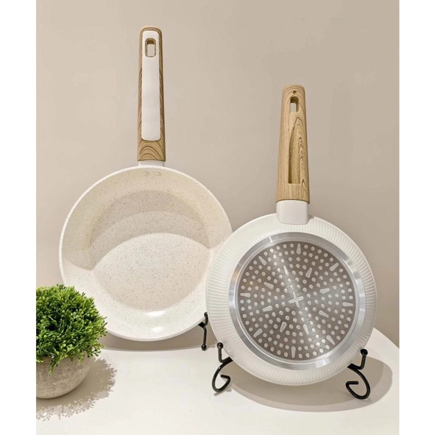 Ponev BIANCO 24 cm kremna/rjava