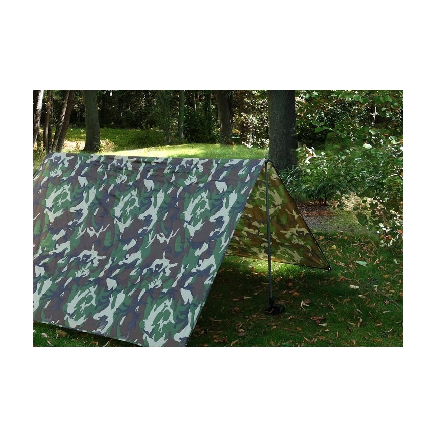 Ponjava 2x3 m PU 2000 mm kamuflažna