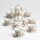 Porcelan čaj set marmor rjava vrtnica