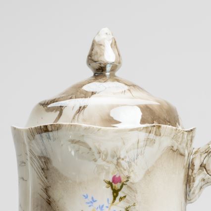 Porcelan čaj set marmor rjava vrtnica