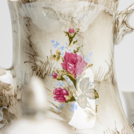 Porcelan čaj set marmor rjava vrtnica