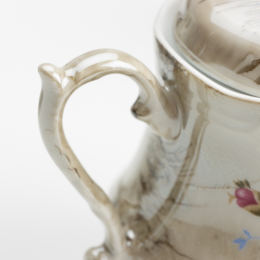 Porcelan čaj set marmor rjava vrtnica