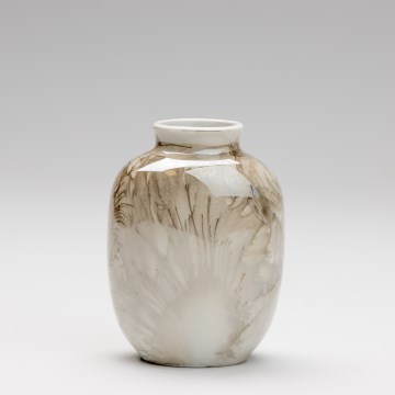 Porcelan vaza 12,5x9 cm rjava