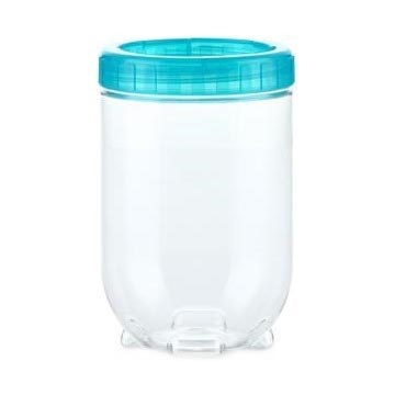 Posoda za hrano INTERLOCK 0,7 l turkizna/prozorna