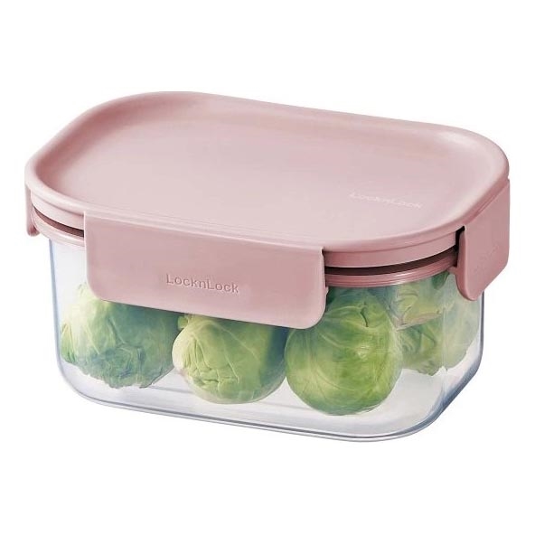 Posodica za živila CLASSIC PLUS 385 ml rožnata/prozorna