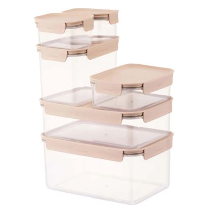 Posodica za živila CLASSIC PLUS 385 ml rožnata/prozorna