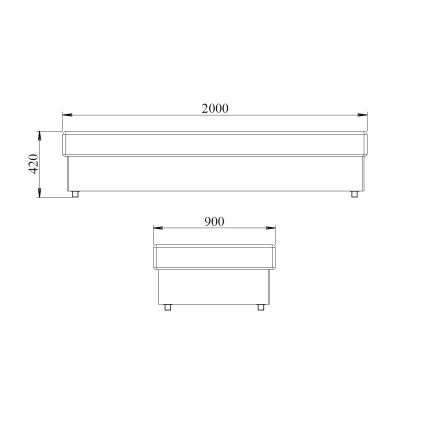 Postelja NOE 90x200 z vzmetnico in shranjevalnim prostorom siva/črna