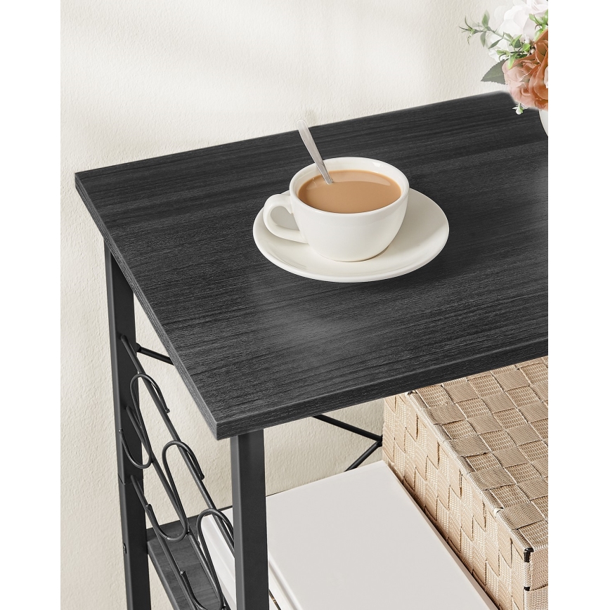 Postrežni voziček MARGE, črne barve