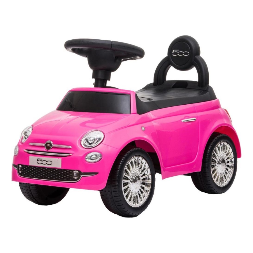 Potisni avto Fiat 500 2xAA roza