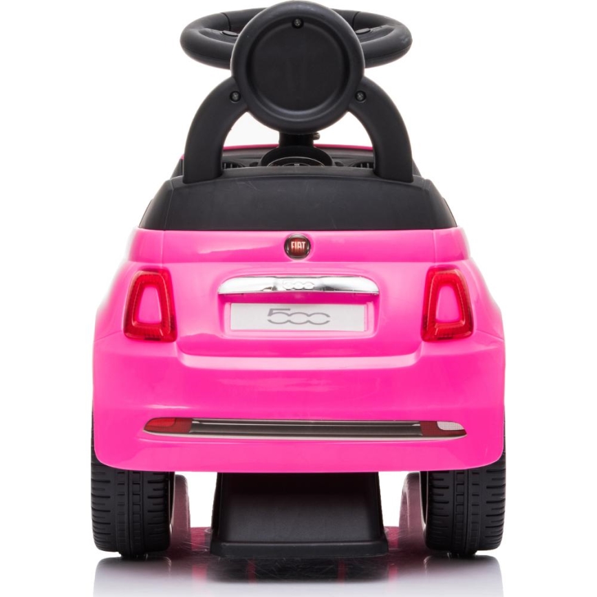 Potisni avto Fiat 500 2xAA roza