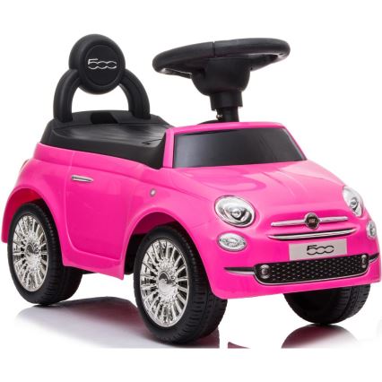 Potisni avto Fiat 500 2xAA roza