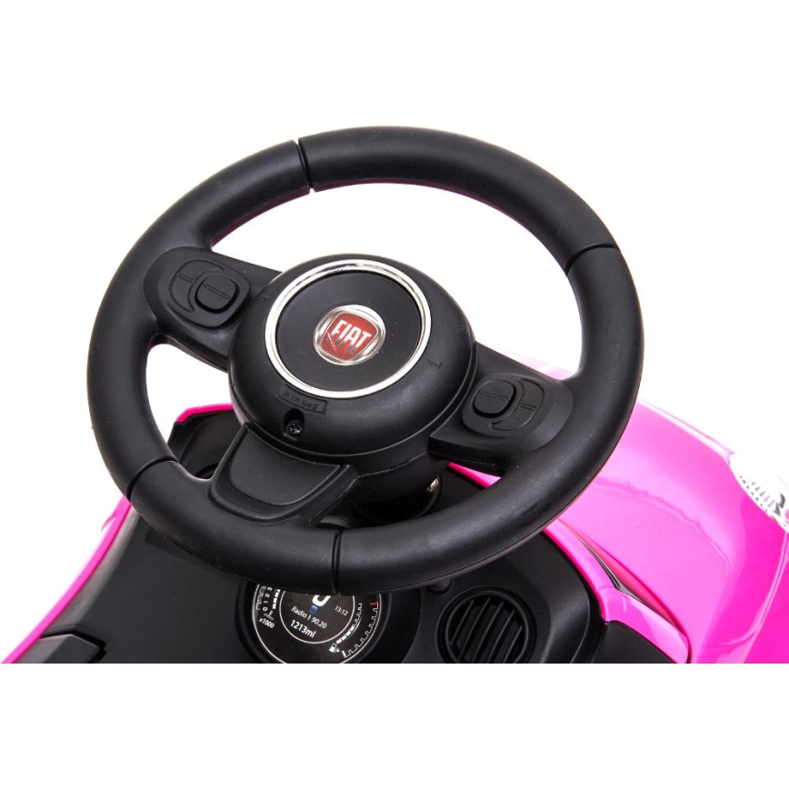 Potisni avto Fiat 500 2xAA roza