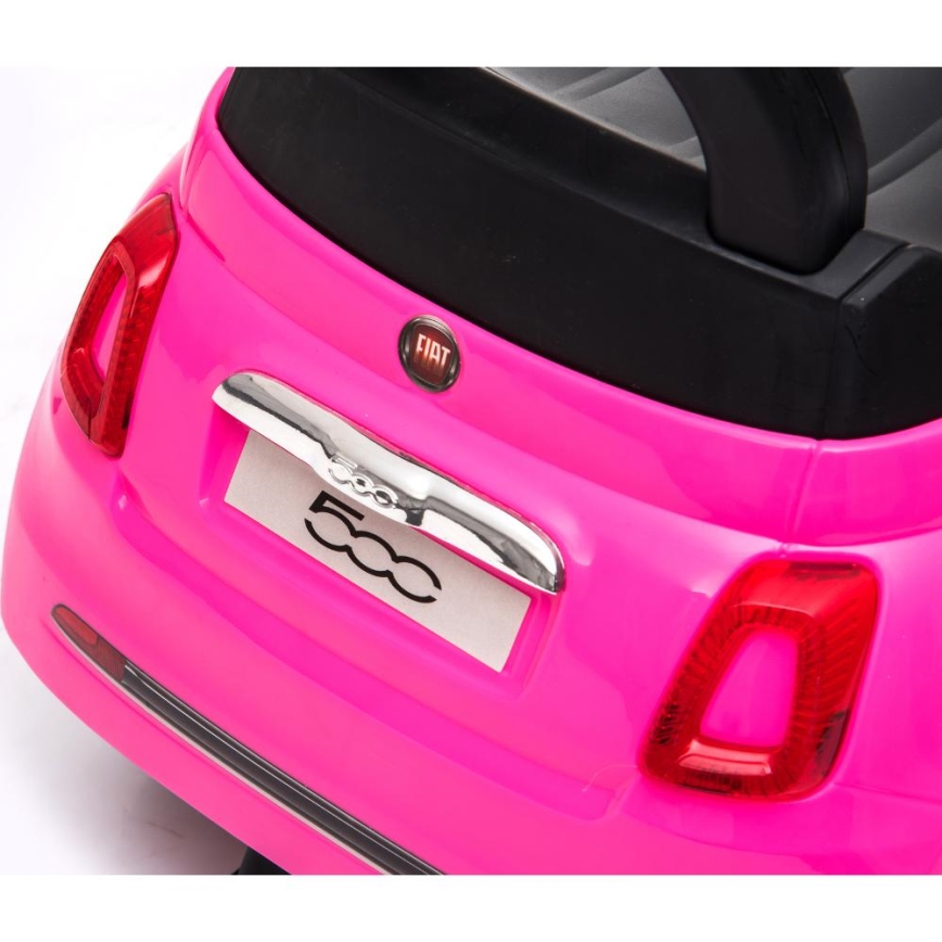 Potisni avto Fiat 500 2xAA roza