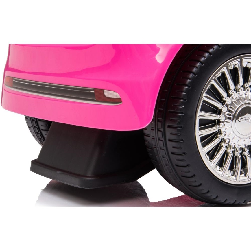 Potisni avto Fiat 500 2xAA roza