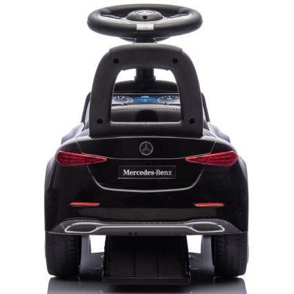 Potisni avto Mercedes C-Class 2xAA črna
